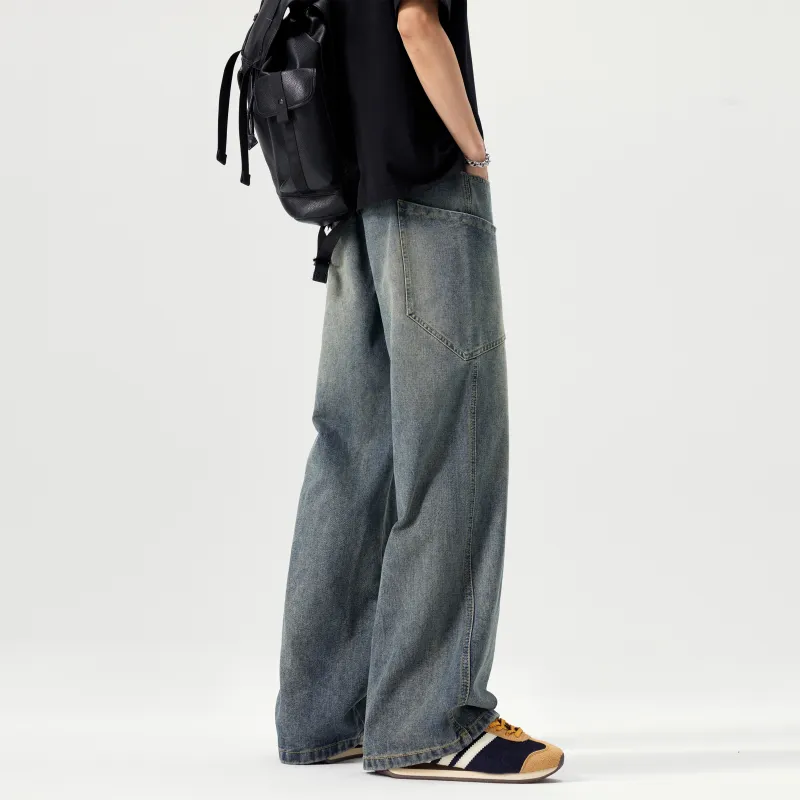 ZWWWZ Jeans Unisex Vintage Blue-3