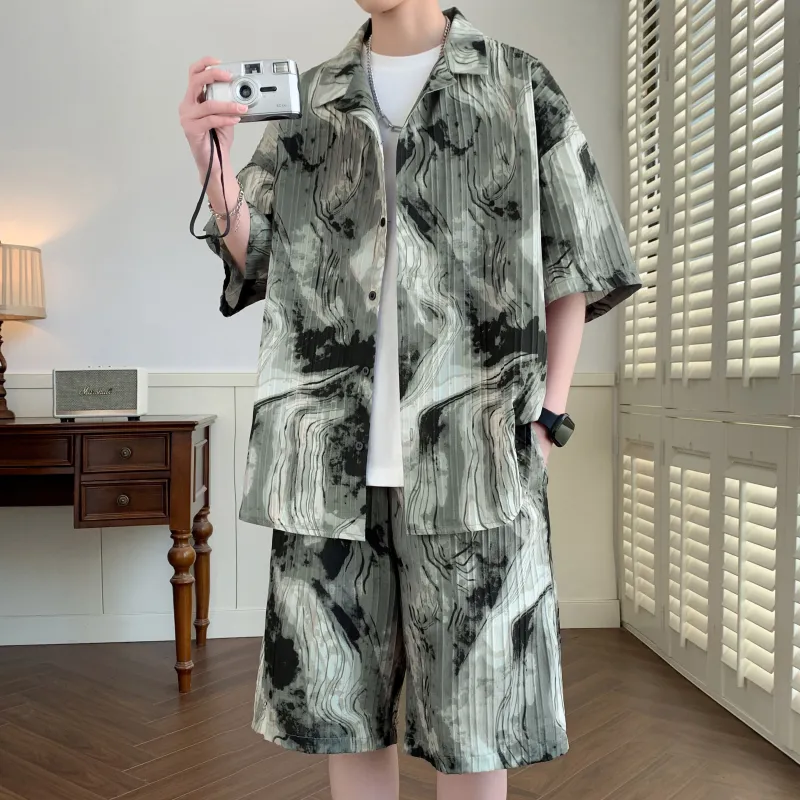 ZWWWZ Shirt Matching Set Unisex-3
