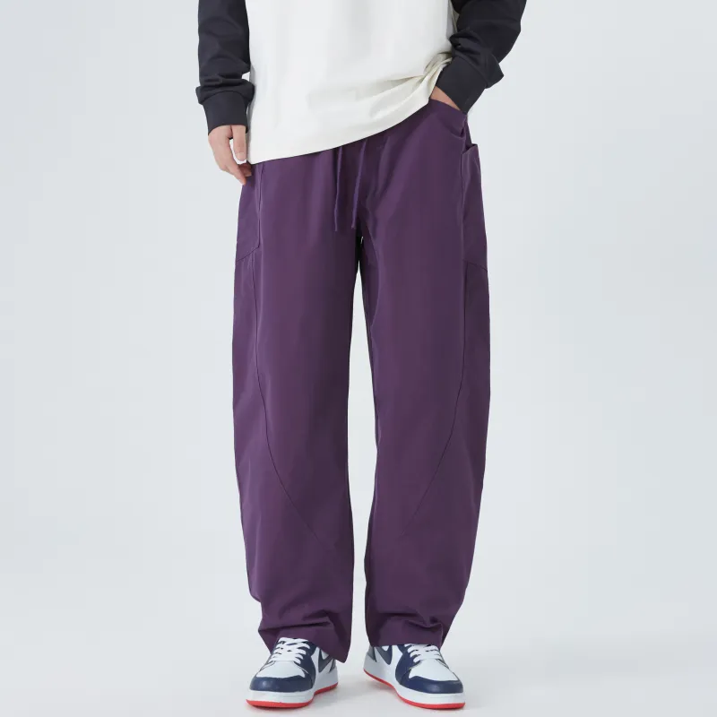 ZWWWZ Casual Pants Unisex Gray Green-13