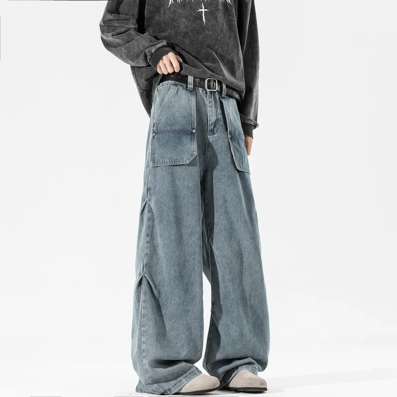 ZWWWZ Jeans Unisex Blue-6