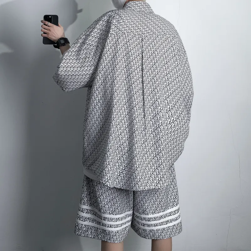 ZWWWZ Shirt Matching Set Unisex-5
