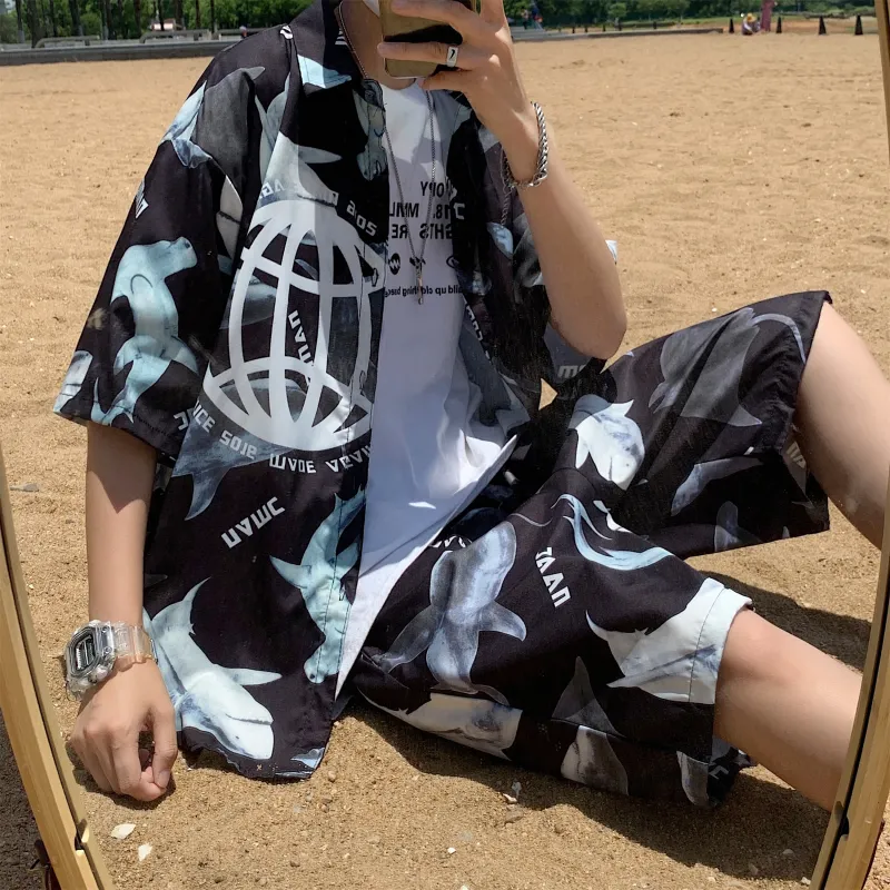 ZWWWZ Shirt Matching Set Unisex-13