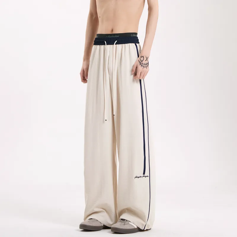 ZWWWZ Casual Pants Unisex Black-12