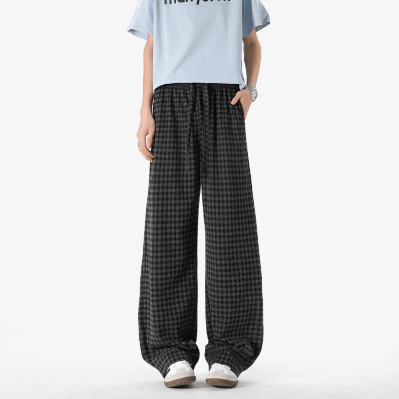 ZWWWZ Casual Pants Unisex Black-1