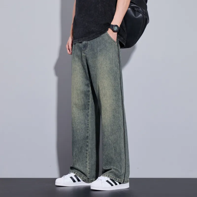 ZWWWZ Jeans Unisex Vintage Blue-4