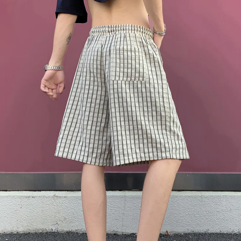 ZWWWZ Casual Shorts Unisex Khaki-3