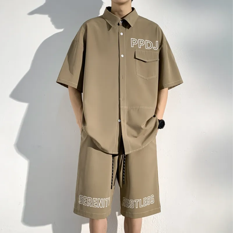 ZWWWZ Shirt Matching Set Unisex-16
