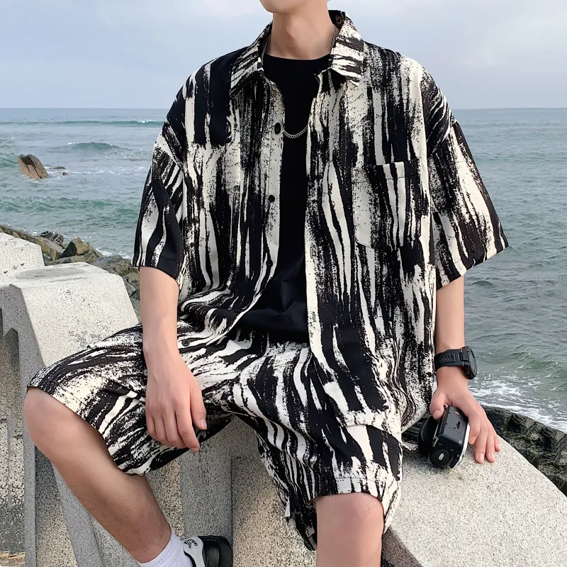ZWWWZ Shirt Matching Set Unisex-2