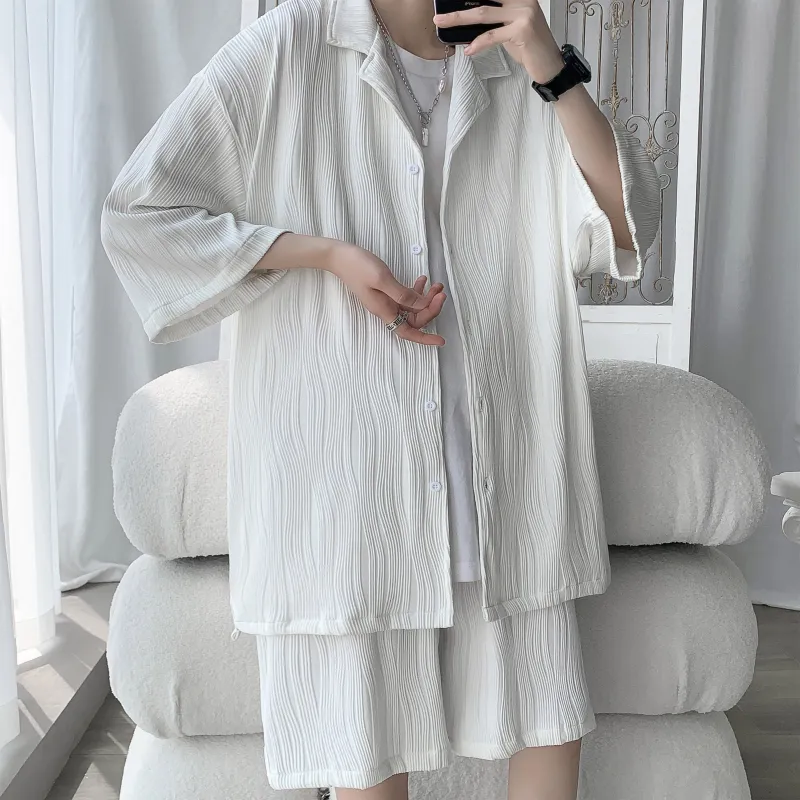 ZWWWZ Shirt Matching Set Unisex-7