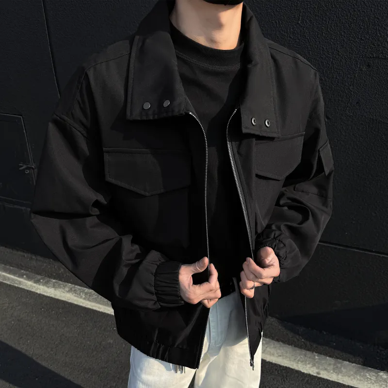 ZWWWZ Jackets Coats Unisex Army Green-3