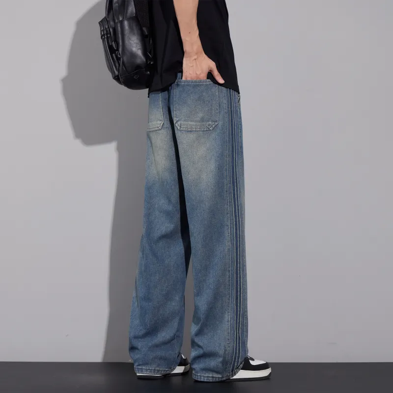 ZWWWZ Jeans Unisex Vintage Blue-2