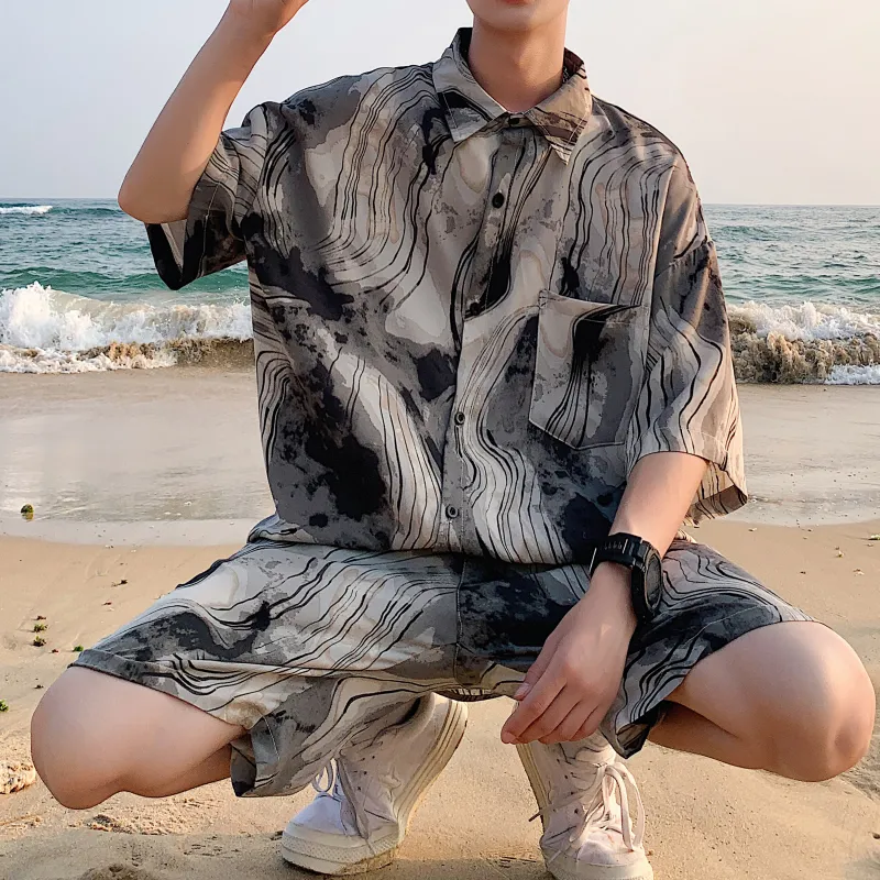 ZWWWZ Shirt Matching Set Unisex-5