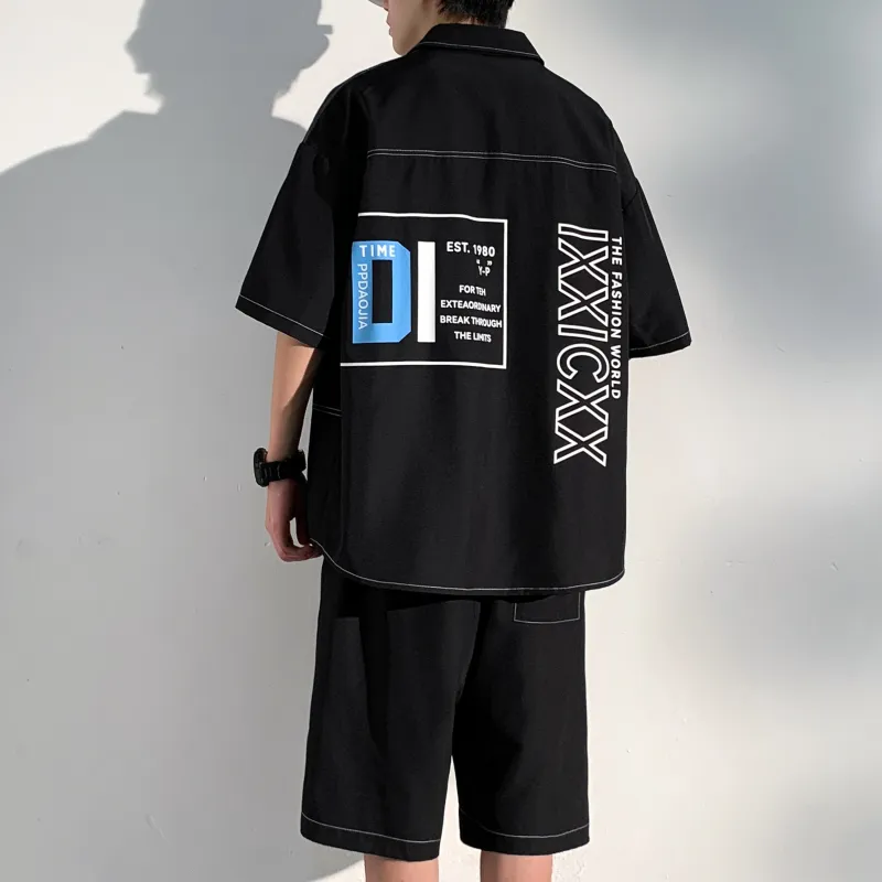 ZWWWZ Shirt Matching Set Unisex-1