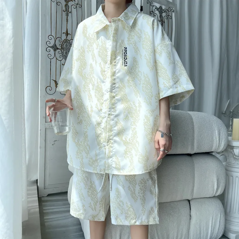 ZWWWZ Shirt Matching Set Unisex-2