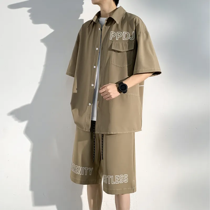 ZWWWZ Shirt Matching Set Unisex-17