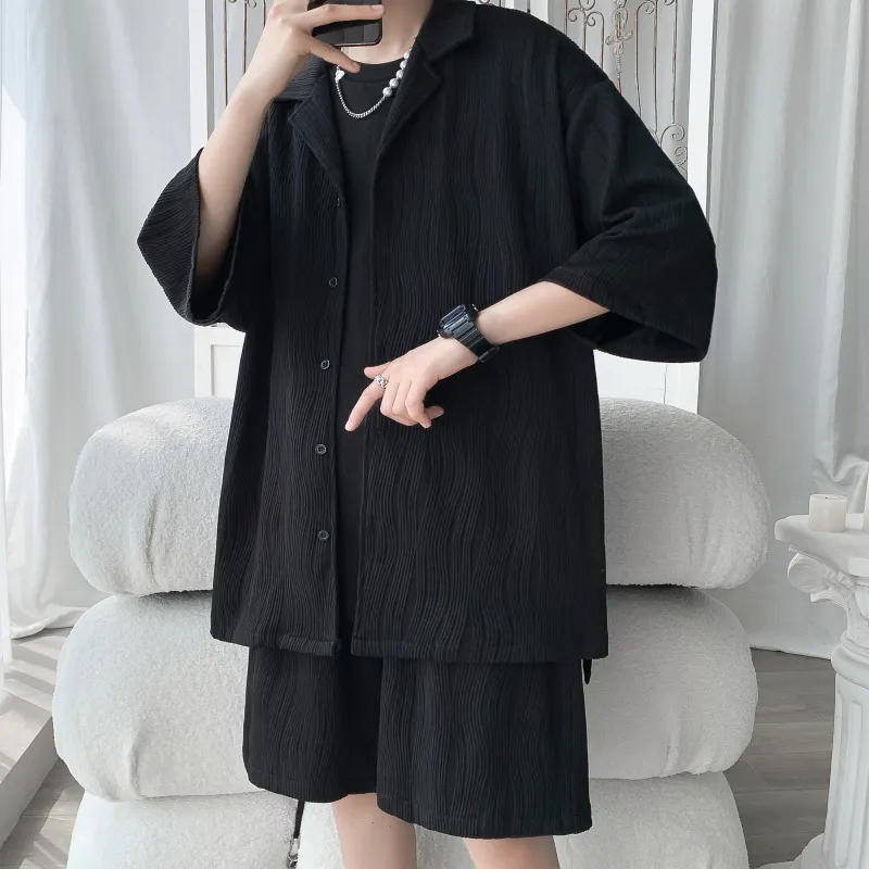 ZWWWZ Shirt Matching Set Unisex-13