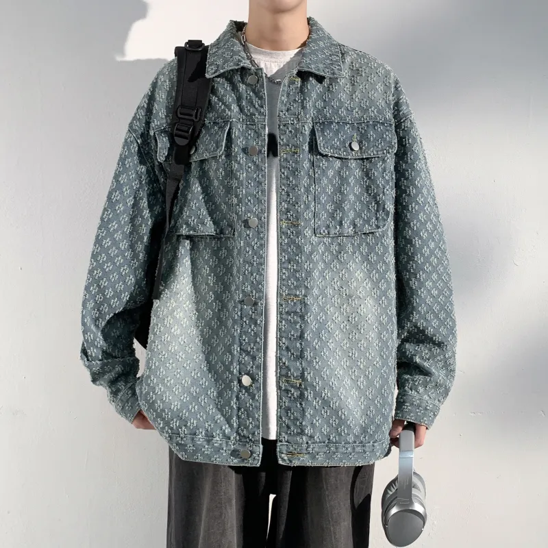 ZWWWZ Jackets Coats Unisex Blue-1