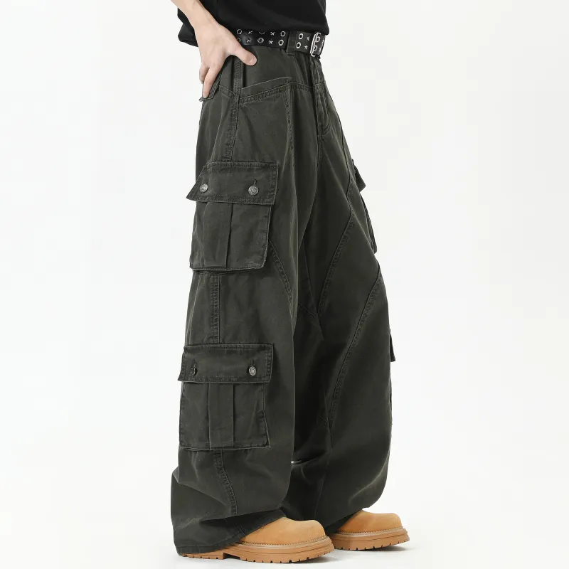 ZWWWZ Jeans Unisex Green-5