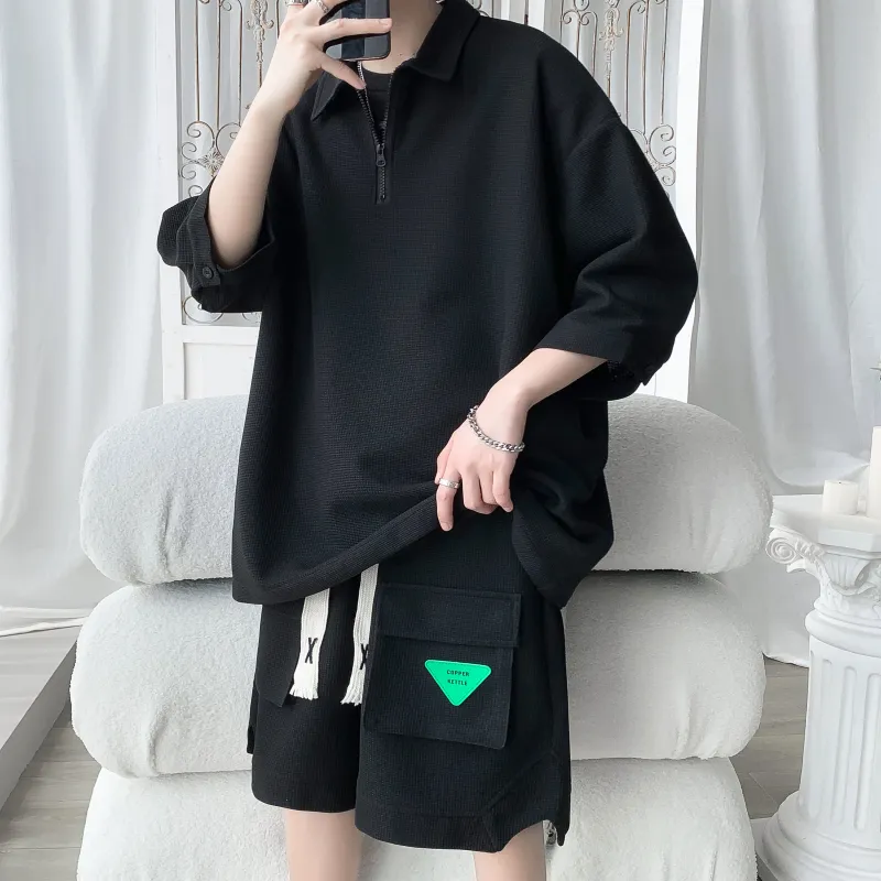 ZWWWZ Shirt Matching Set Unisex-7