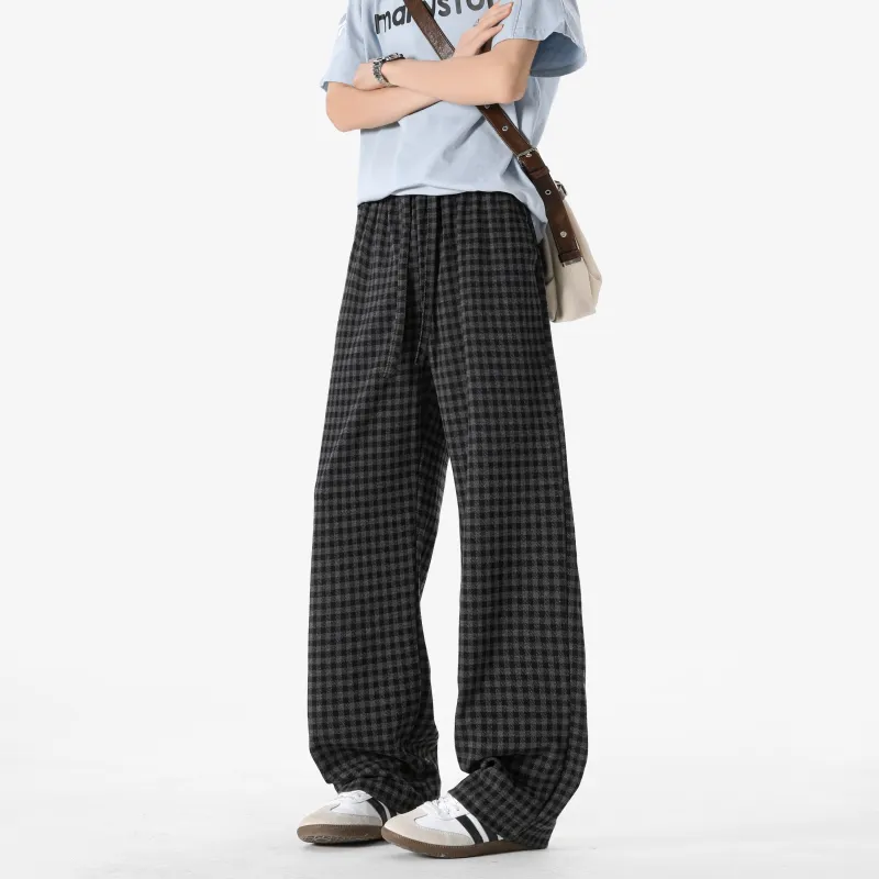 ZWWWZ Casual Pants Unisex Black-5