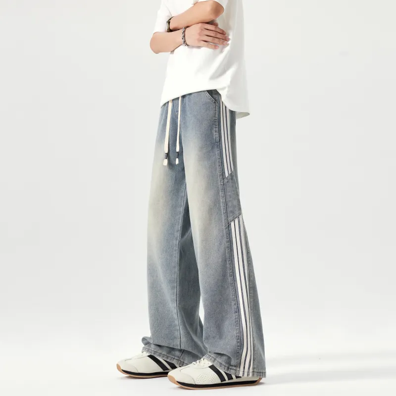 ZWWWZ Jeans Unisex Vintage Blue-3