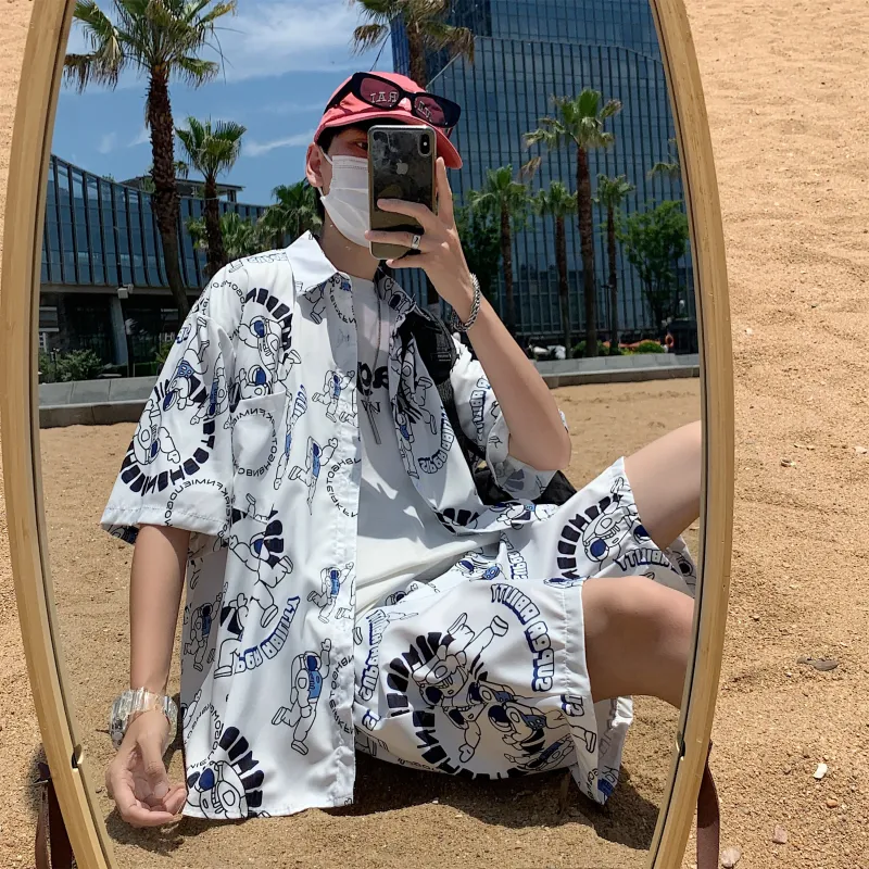 ZWWWZ Shirt Matching Set Unisex-13