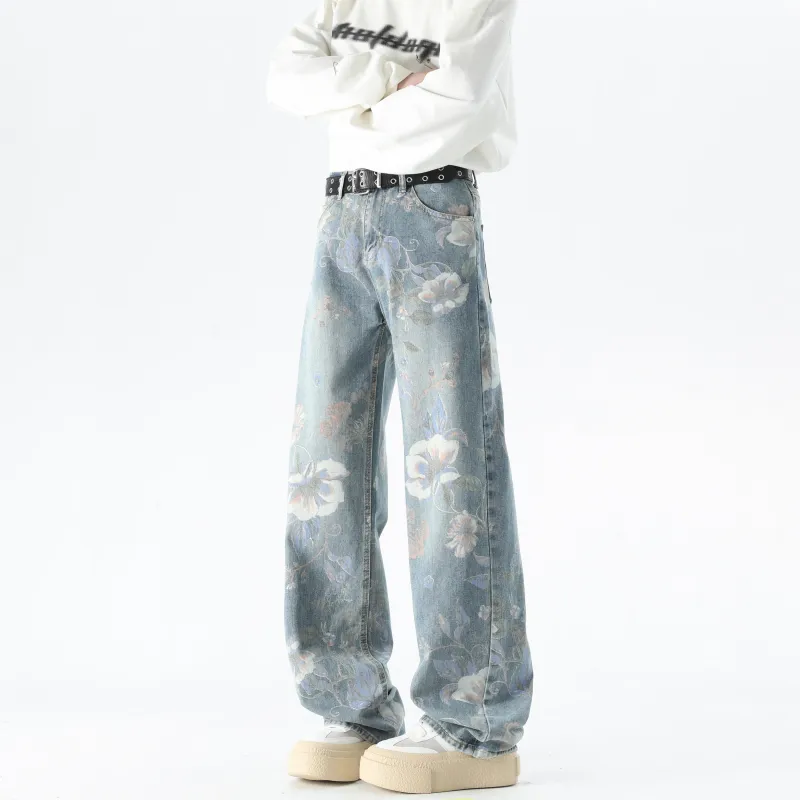 ZWWWZ Jeans Unisex Light Blue-3