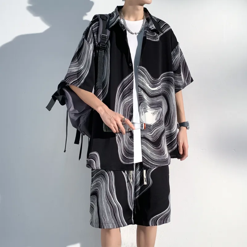 ZWWWZ Shirt Matching Set Unisex-3