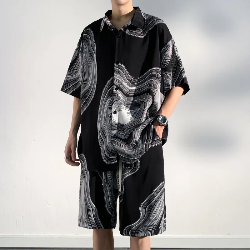 ZWWWZ Shirt Matching Set Unisex-4