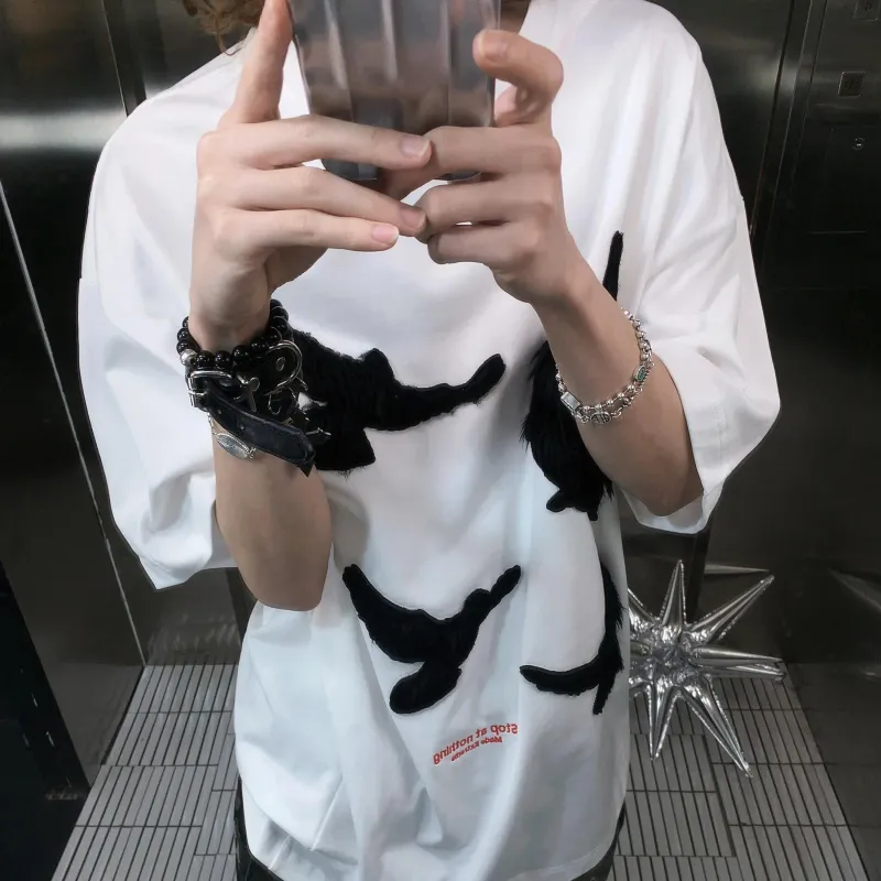 PAINT STAIN Classic Minimalist Style T Shirt Unisex-40