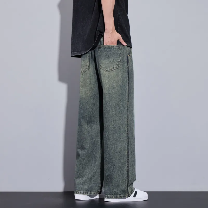 ZWWWZ Jeans Unisex Vintage Blue-2