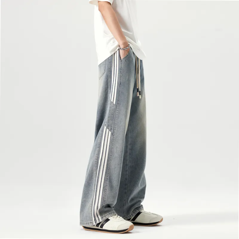 ZWWWZ Jeans Unisex Vintage Blue-6