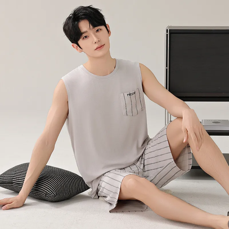 Top Melon Men Pajama Sets-1