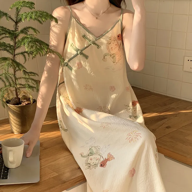 Top Melon Nightgown Women's Image Color-1