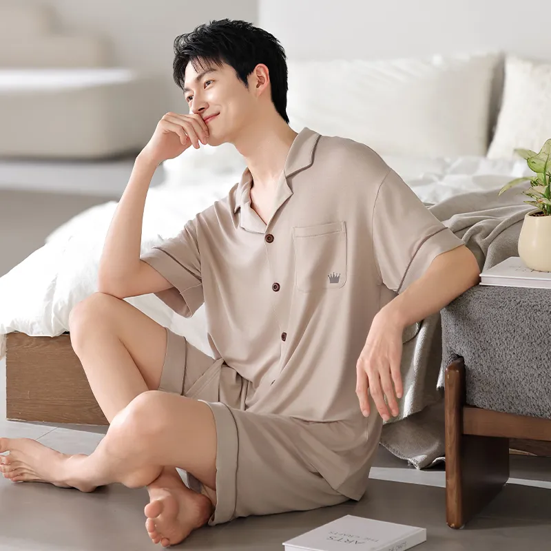 Top Melon Men Pajama Sets-5