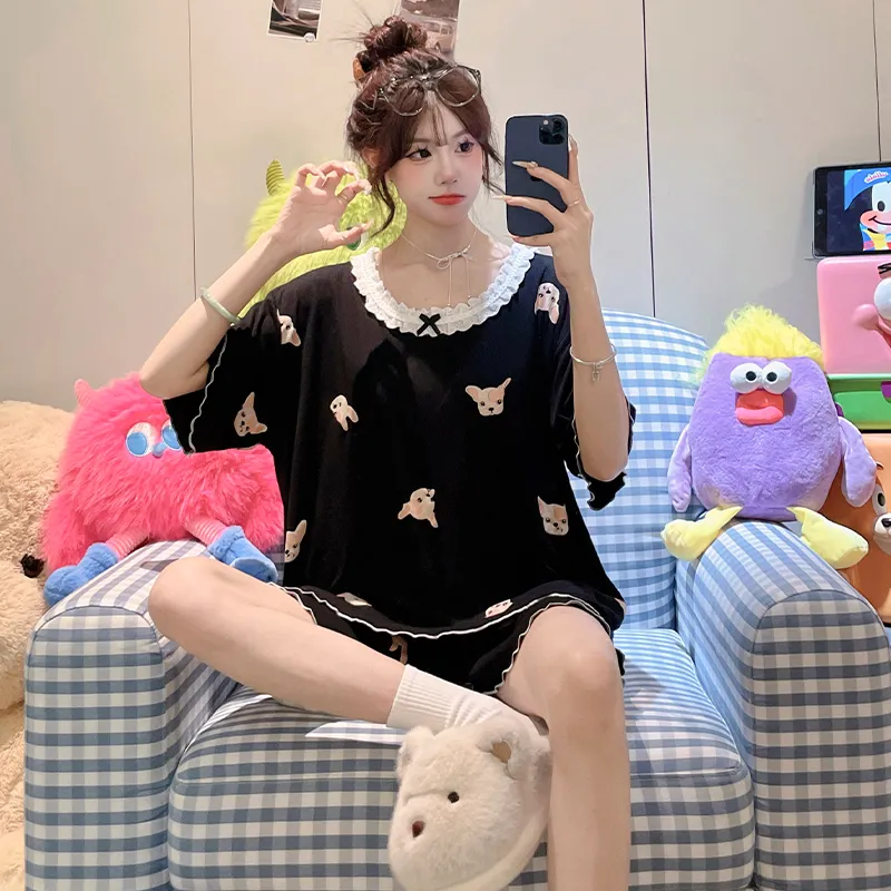 Top Melon Pajama Set Women's Image Color-4