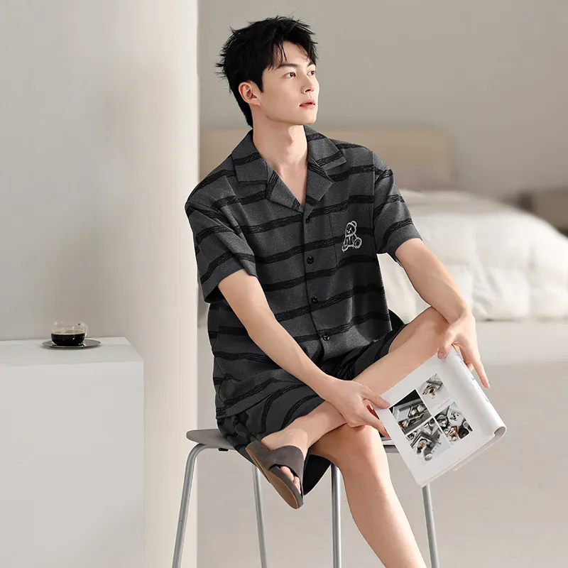 Top Melon Men Pajama Sets-7
