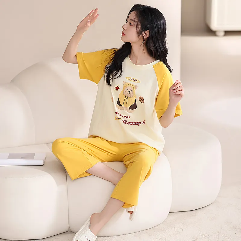 Top Melon Pajama Set Women's Image Color-4