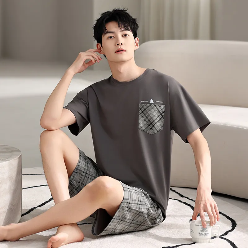 Top Melon Men Pajama Sets-4