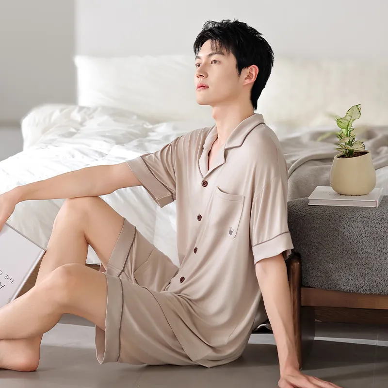 Top Melon Men Pajama Sets-4