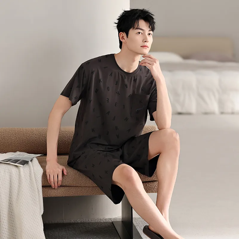 Top Melon Men Pajama Sets-5