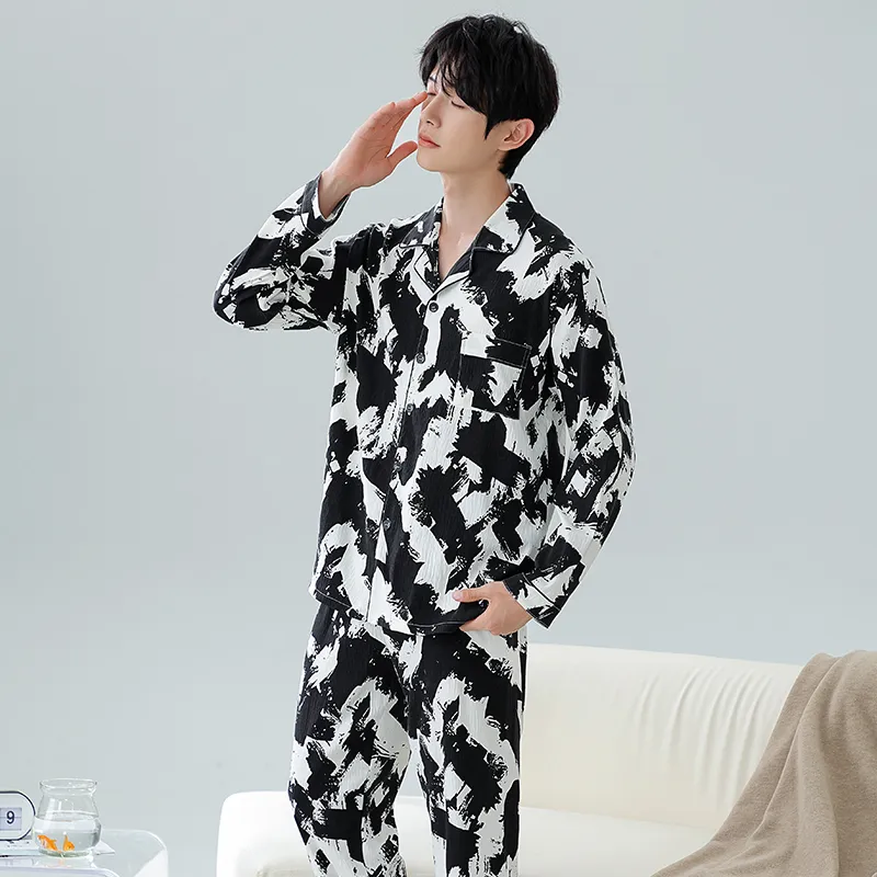 Top Melon Men Pajama Sets-4