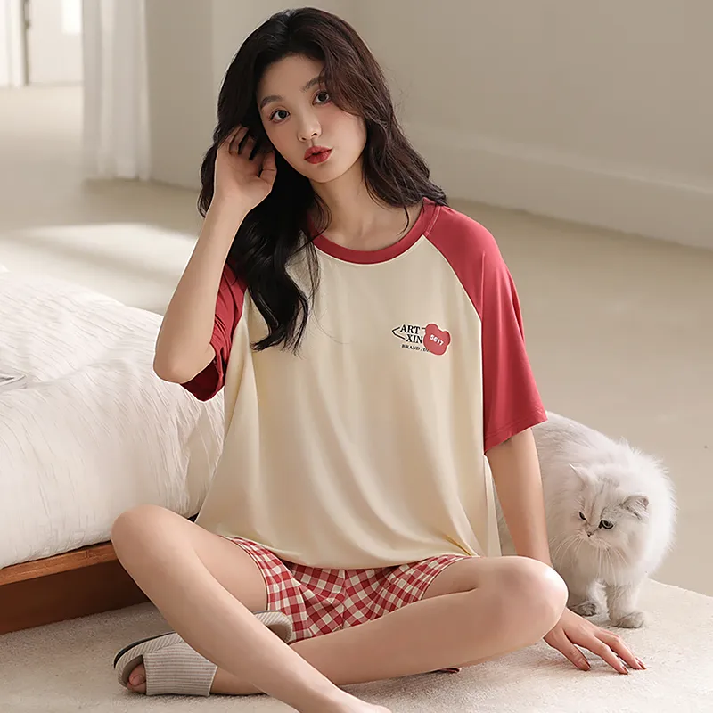 Top Melon Pajama Set Women's Image Color-4