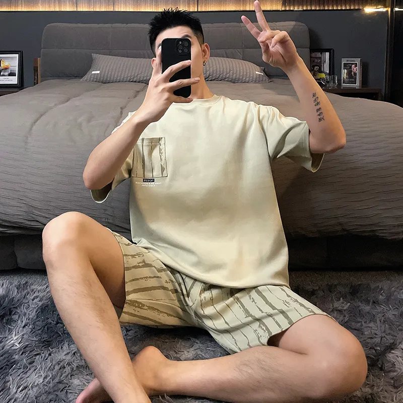 Top Melon Pajama Set Men's Image Color-4