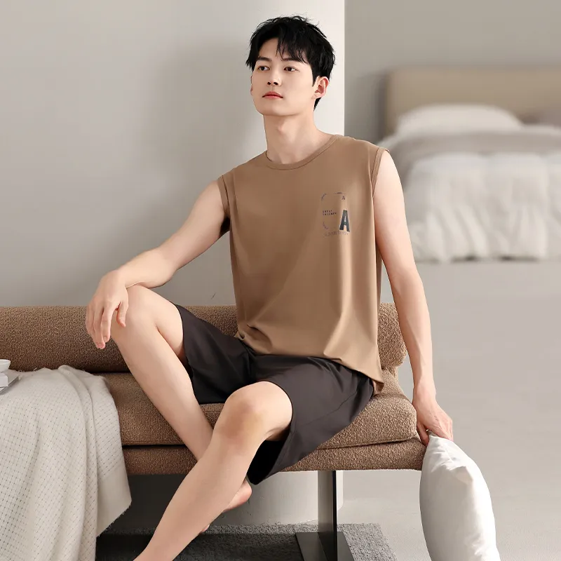 Top Melon Men Pajama Sets-6