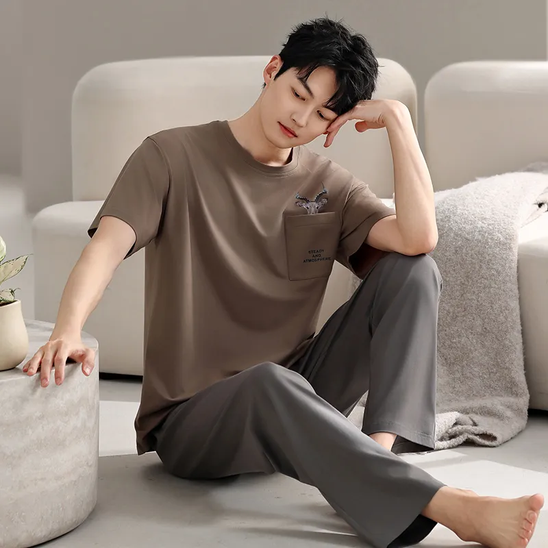 Top Melon Men Pajama Sets-6