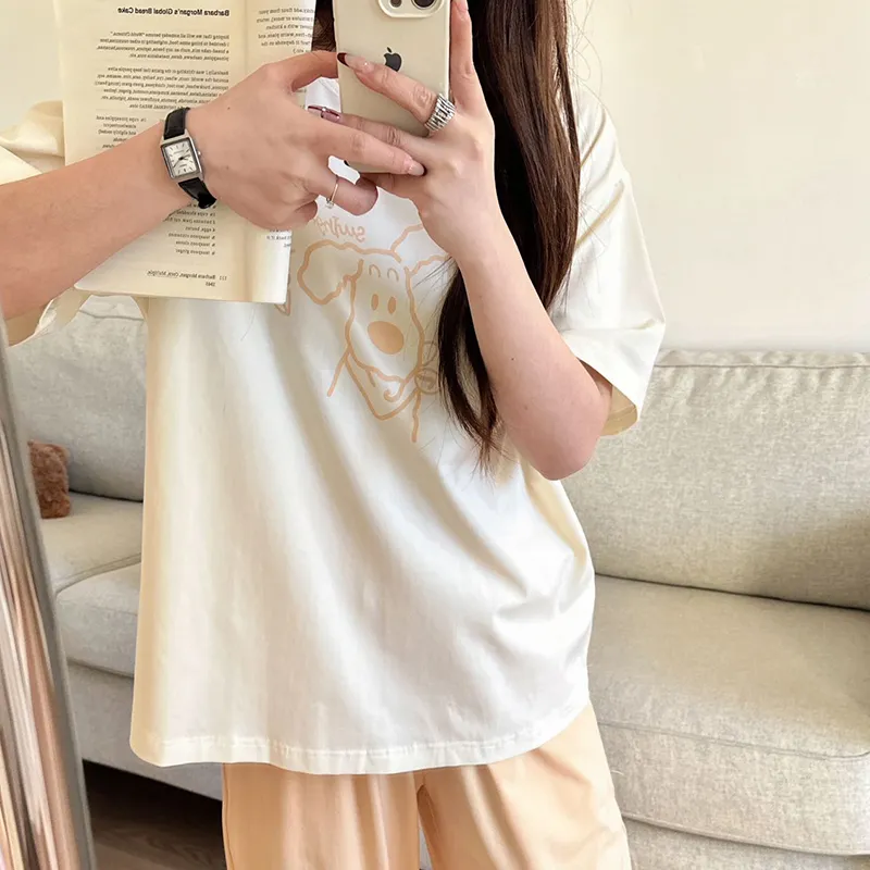 Top Melon Pajama Set Women's Image Color-3
