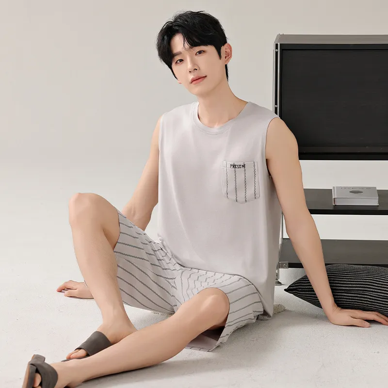 Top Melon Men Pajama Sets-6