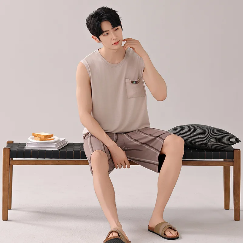 Top Melon Men Pajama Sets-6