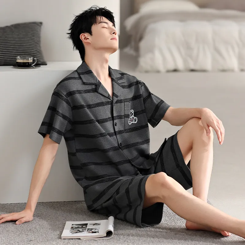 Top Melon Men Pajama Sets-4